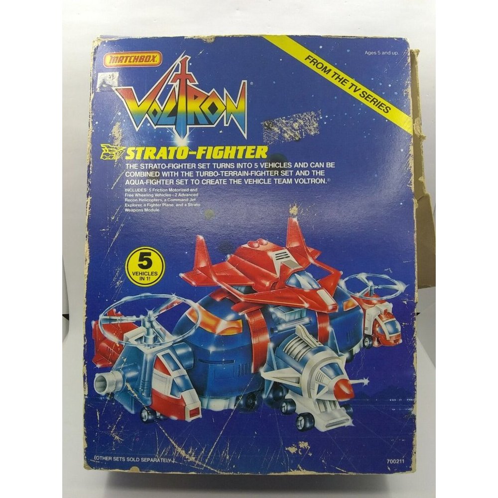 Vintage 1985 Matchbox Strato-Fighter Voltron Defender w/original box READ DESCR